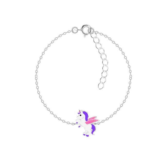 Unicorn - Silber Armband für Mädchen