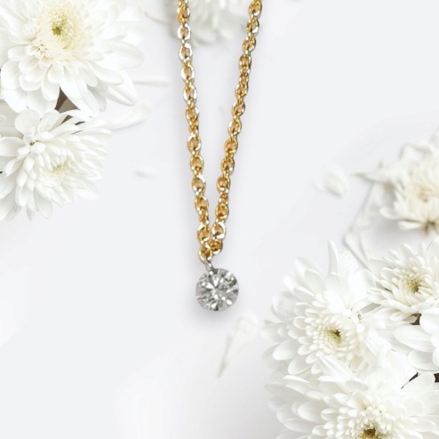 Halskette "Glam" White Diamond 0,10ct.