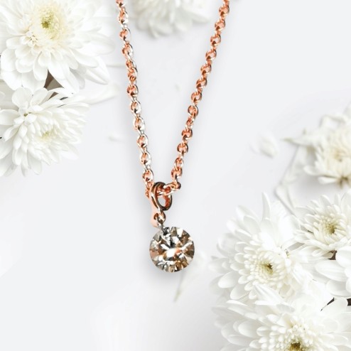Halskette "Glam" Brown Diamond 0,15ct.